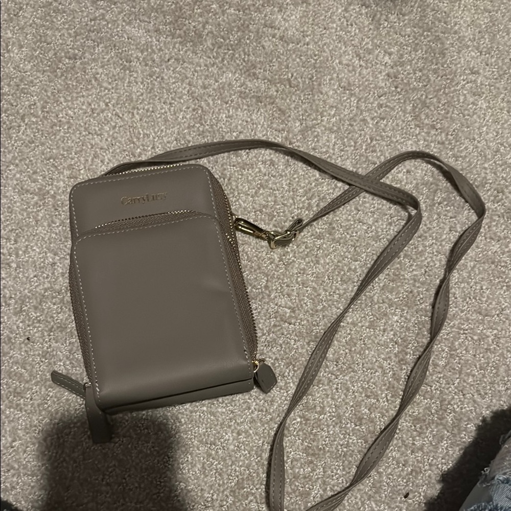 Gray Crossbody Bag